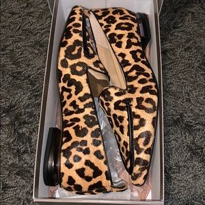Leopard print loafers